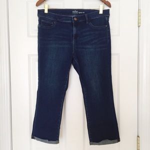 NY & Company | Dark Denim Cropped Legging Jeans